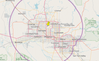 KVCP 88.3 FM Phoenix Coverage Map