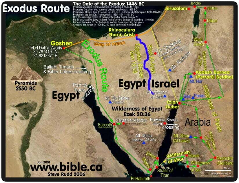 maps-bible-archeology-exodus-route-overview