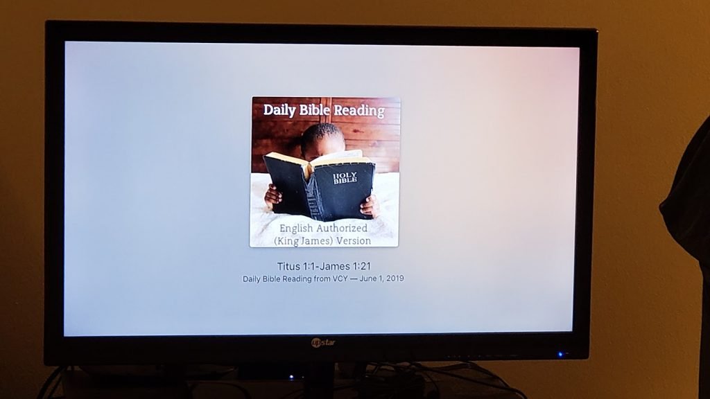 Apple TV - Daily Bible Reading Playing